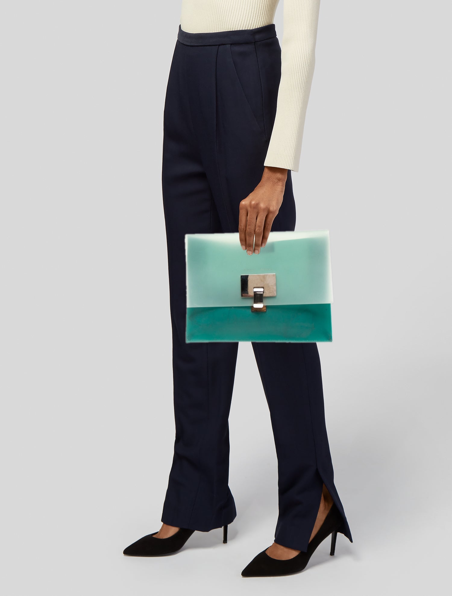 Proenza Schouler PVC Clutch