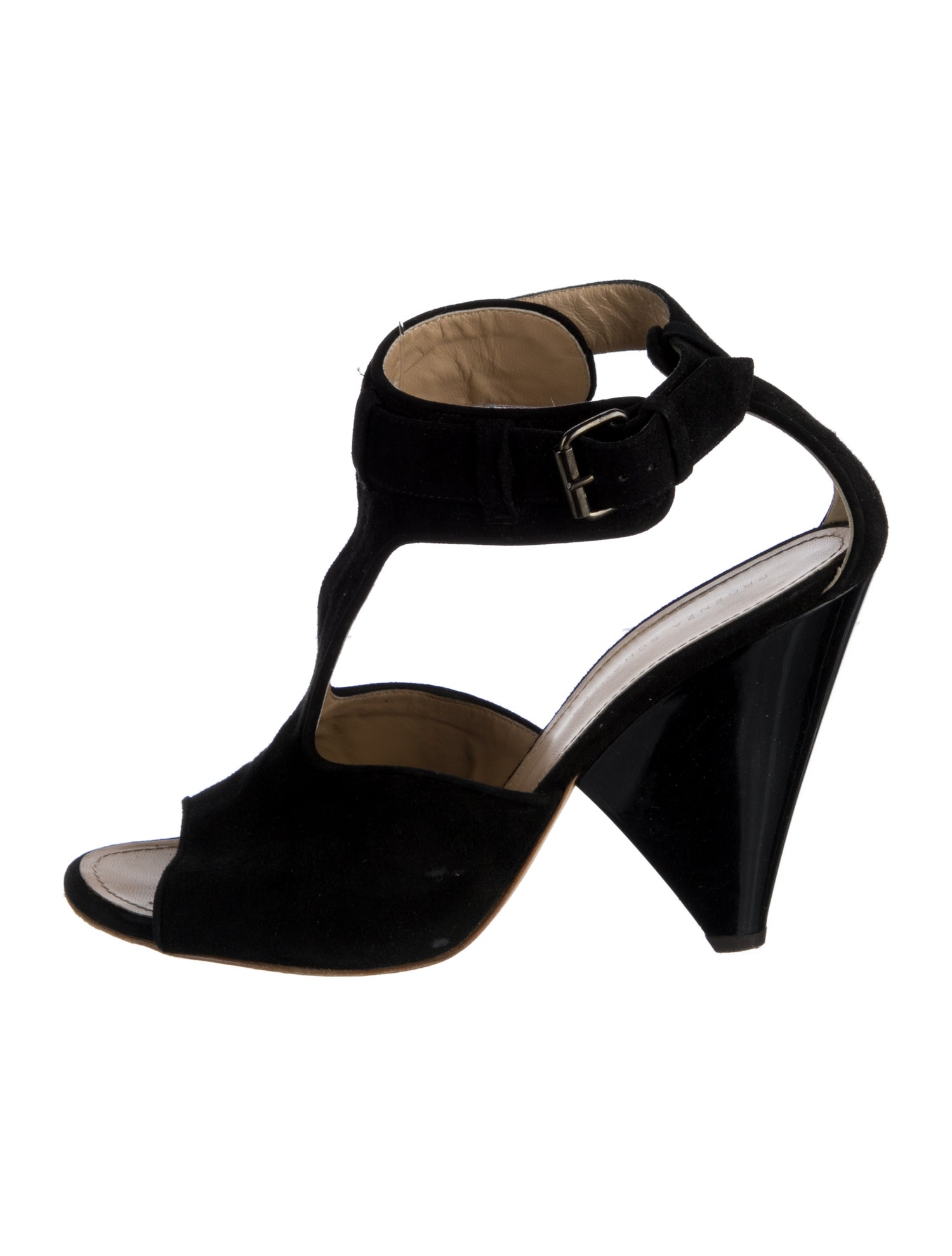 Proenza Schouler Suede T-Strap Sandals