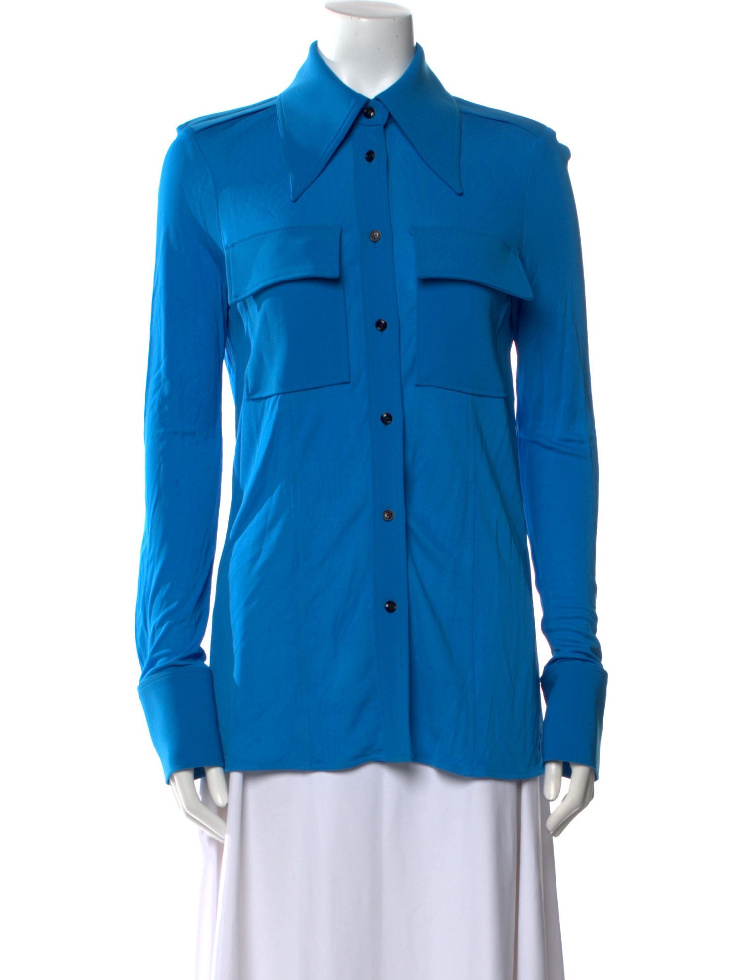 Proenza Schouler Long Sleeve Button-Up Top