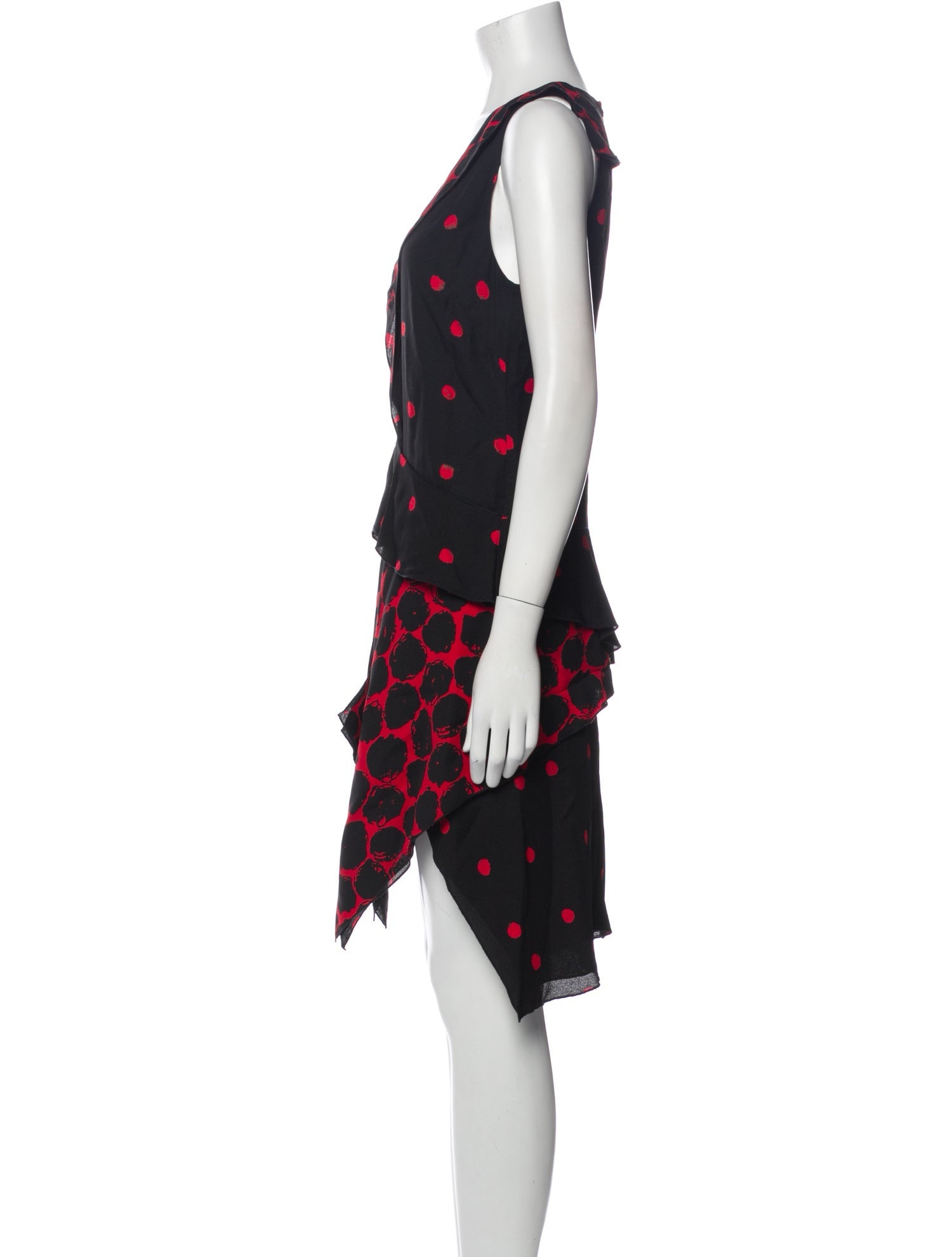 Proenza Schouler Polka Dot Print Knee-Length Dress