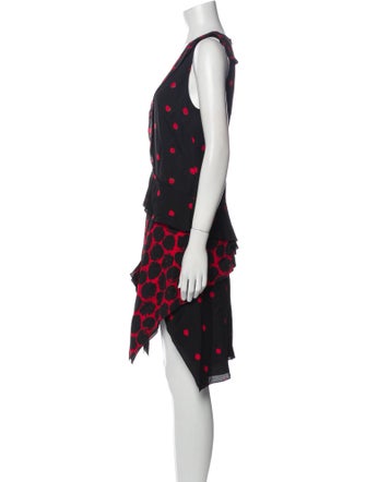 Proenza Schouler Polka Dot Print Knee-Length Dress
