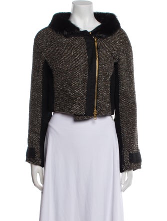Proenza Schouler Linen Tweed Pattern Evening Jacket