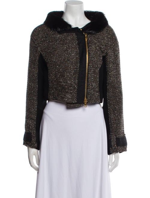 Proenza Schouler Linen Tweed Pattern Evening Jacket