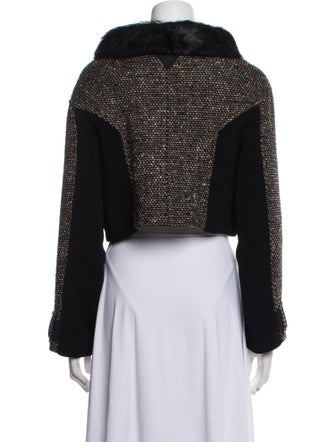 Proenza Schouler Linen Tweed Pattern Evening Jacket