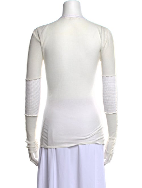Proenza Schouler Mock Neck Long Sleeve Top