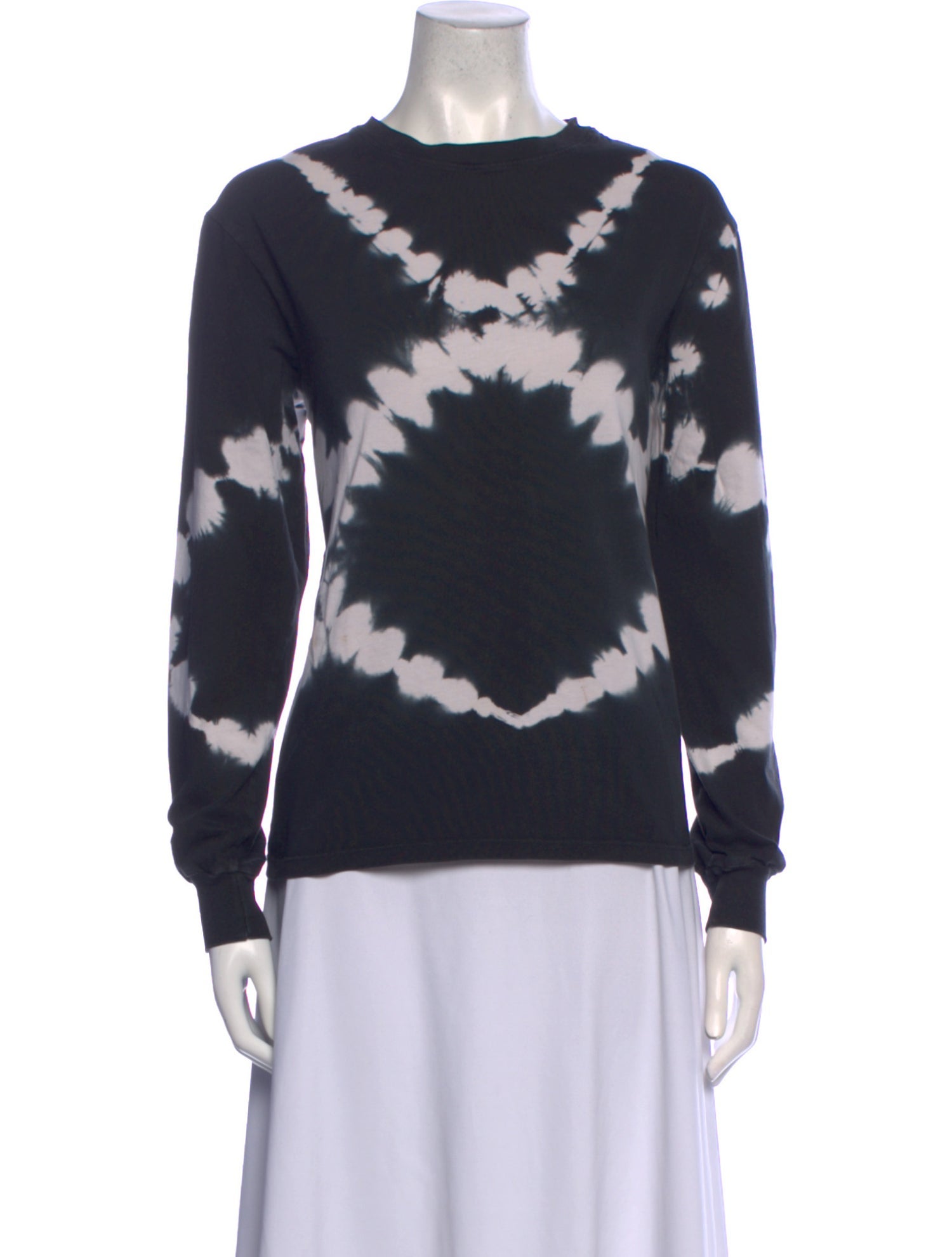 Proenza Schouler Tie-Dye Print Crew Neck Sweatshirt