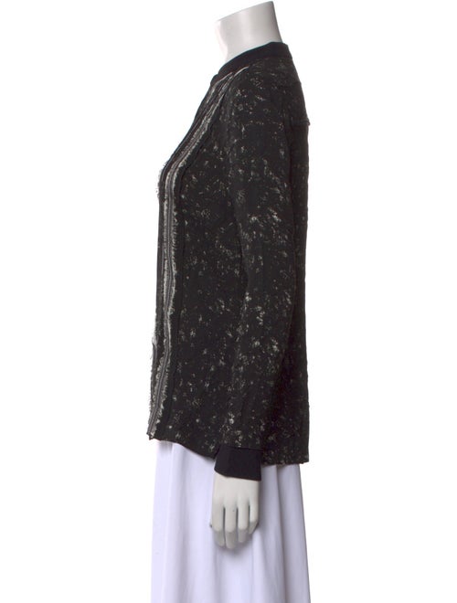 Proenza Schouler Silk Printed Button-Up Top