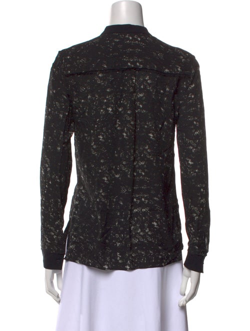 Proenza Schouler Silk Printed Button-Up Top