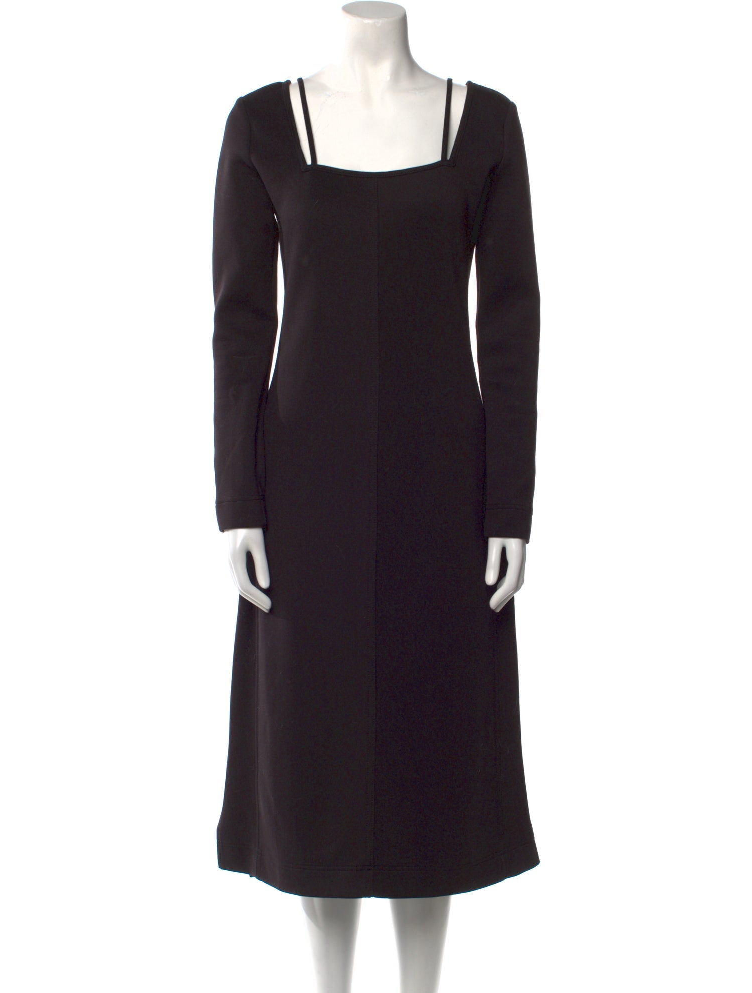 Proenza Schouler Square Neckline Midi Length Dress