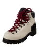 Proenza Schouler Leather Colorblock Pattern Hiking Boots