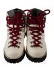 Proenza Schouler Leather Colorblock Pattern Hiking Boots