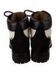 Proenza Schouler Leather Colorblock Pattern Hiking Boots