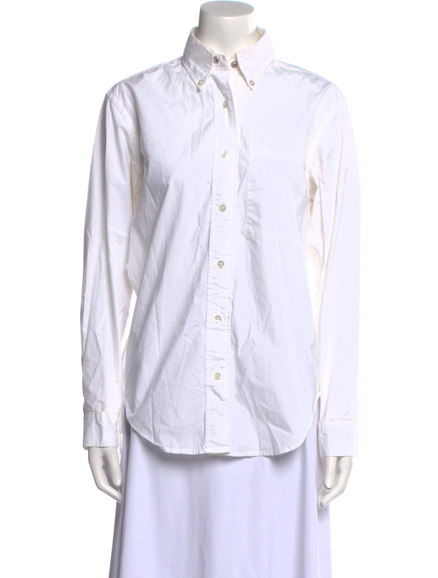 Proenza Schouler Long Sleeve Button-Up Top