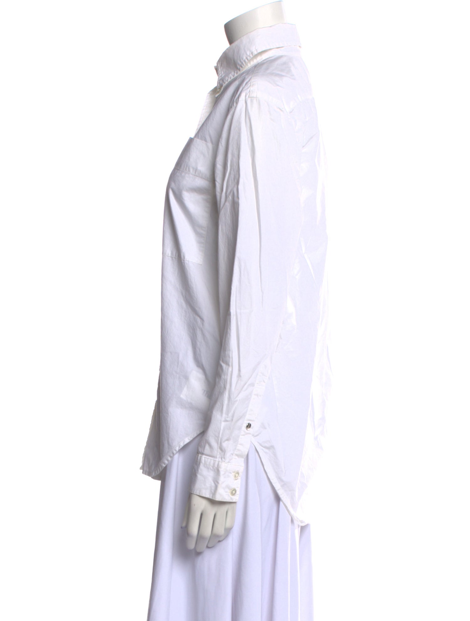 Proenza Schouler Long Sleeve Button-Up Top