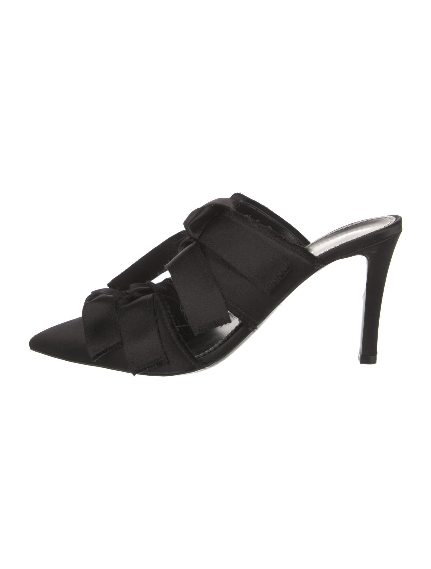 Proenza Schouler Satin Bow Accents Mules