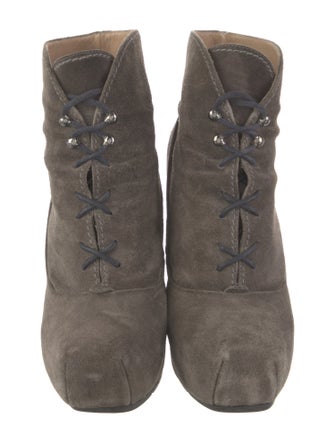 Proenza Schouler Suede Lace-Up Boots