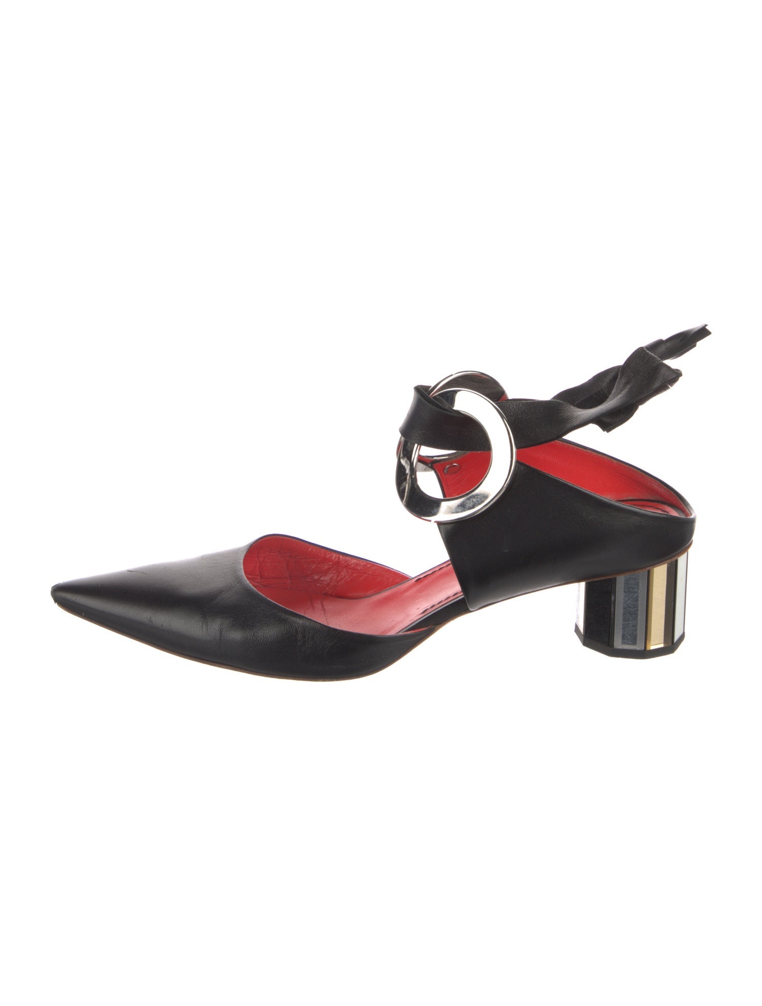 Proenza Schouler Leather Slingback Pumps