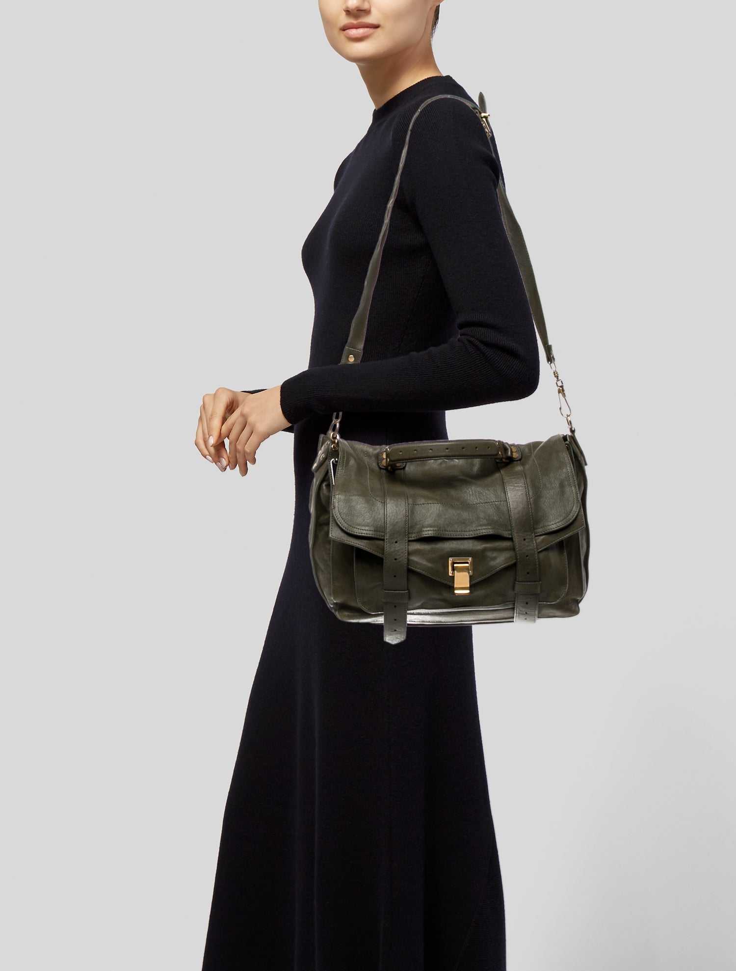 Proenza Schouler Leather Messenger Bag