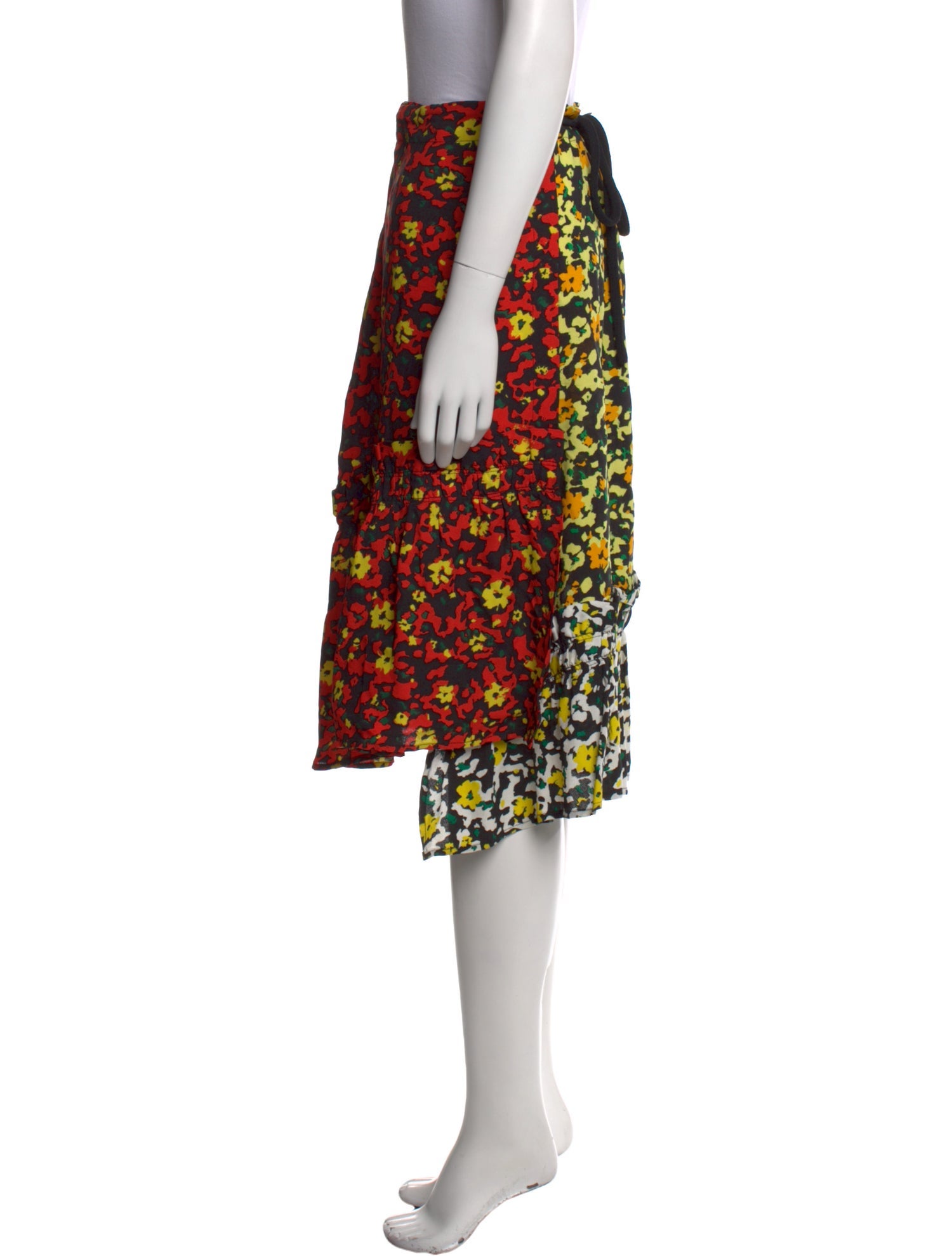 Proenza Schouler Floral Print Knee-Length Skirt