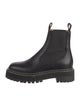 Proenza Schouler Leather Grosgrain Trim Chelsea Boots