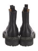 Proenza Schouler Leather Grosgrain Trim Chelsea Boots