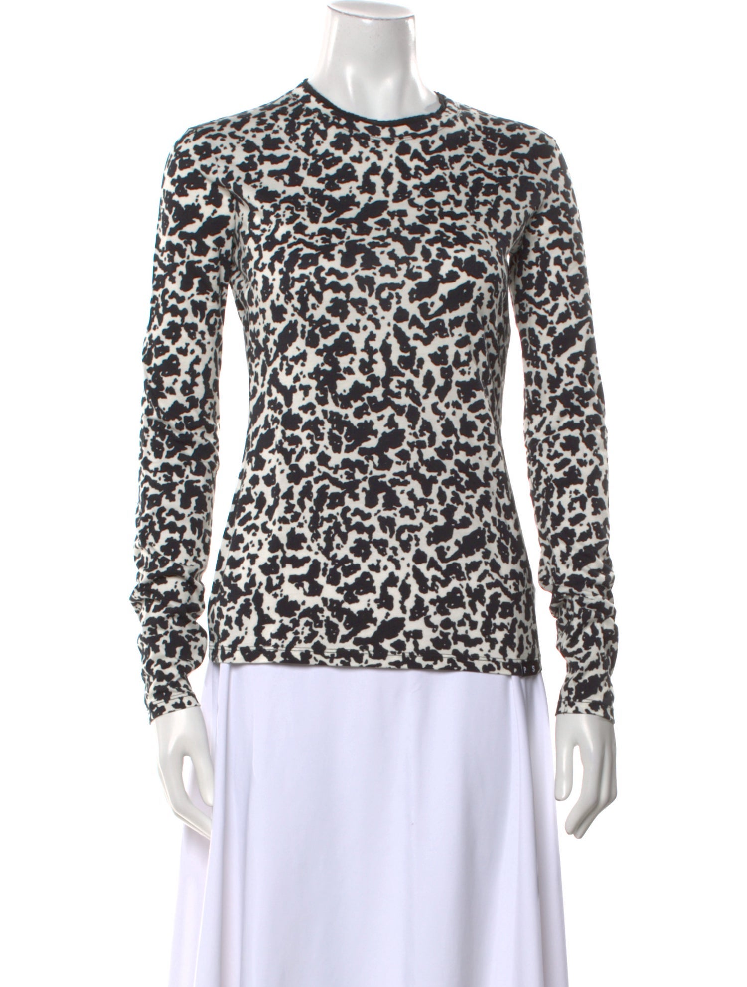 Proenza Schouler Printed Crew Neck Top