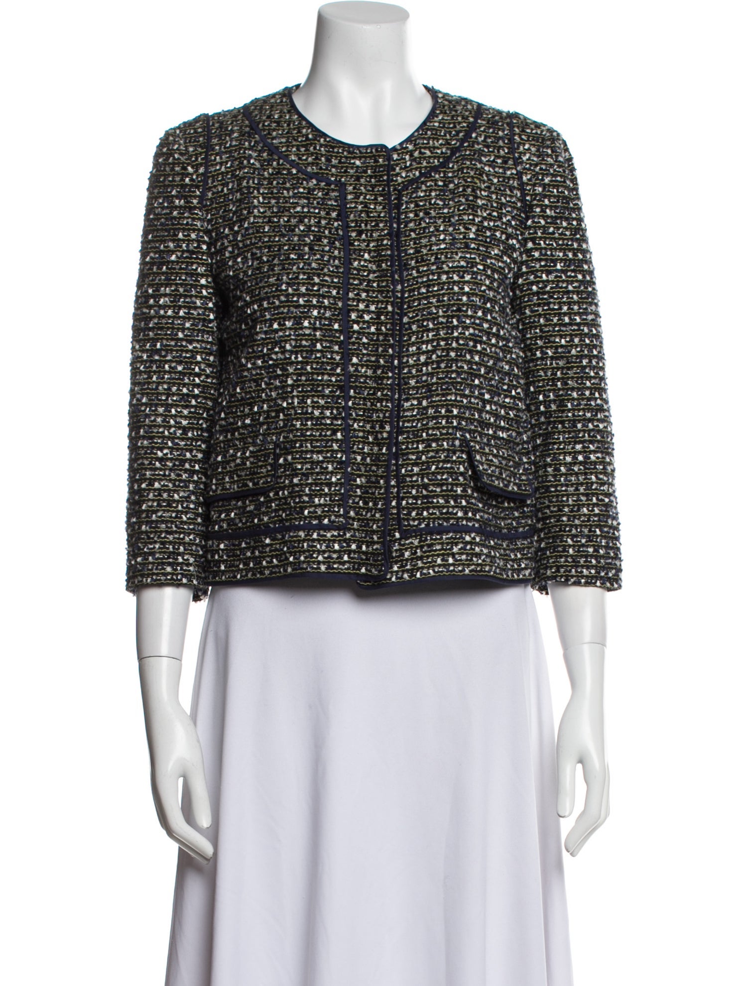 Proenza Schouler Tweed Pattern Evening Jacket