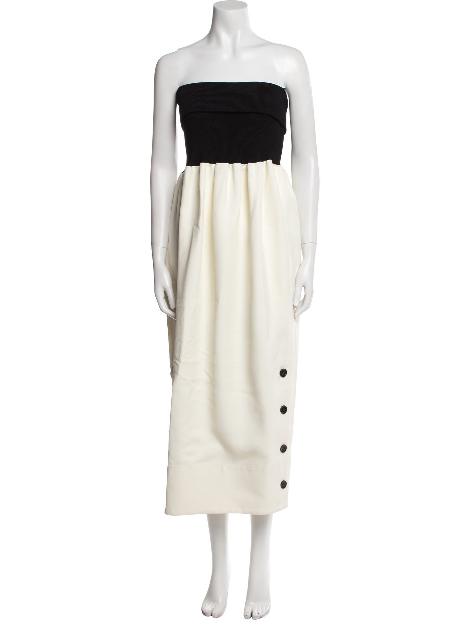 Proenza Schouler Strapless Midi Length Dress