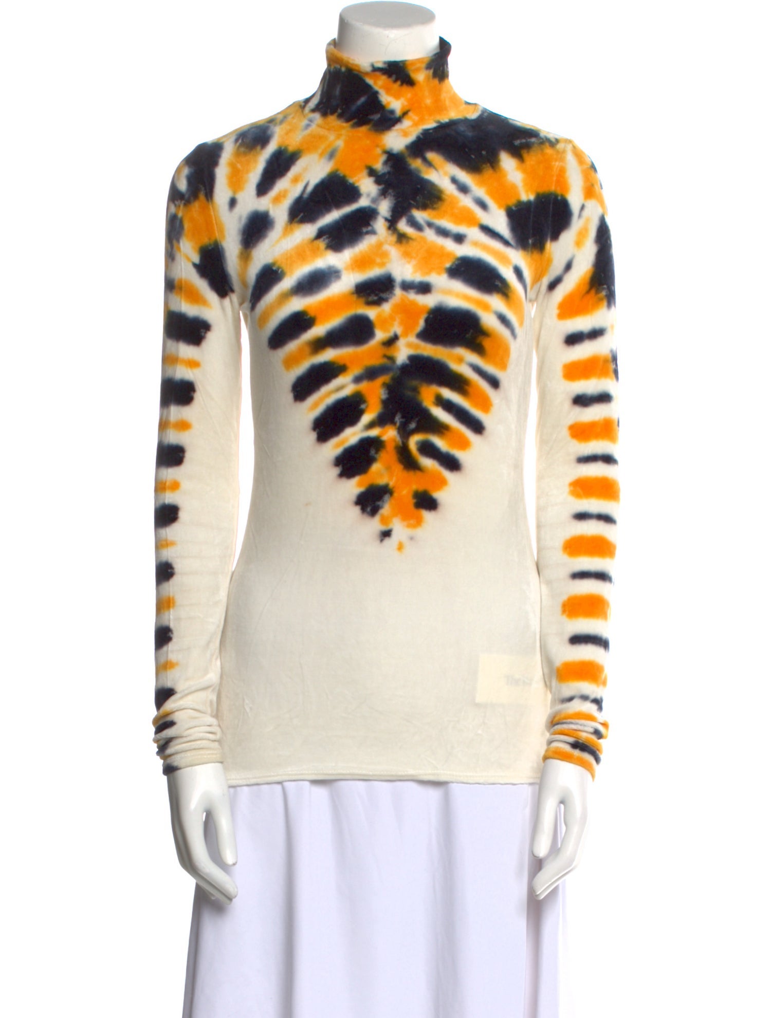 Proenza Schouler Tie-Dye Print Turtleneck Sweatshirt