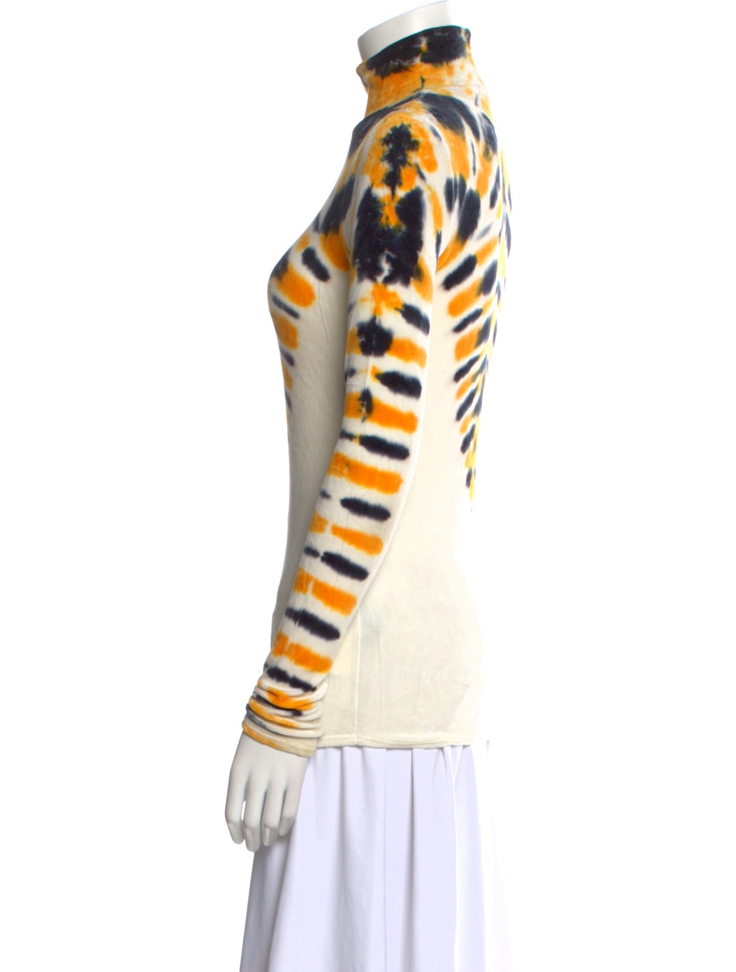 Proenza Schouler Tie-Dye Print Turtleneck Sweatshirt