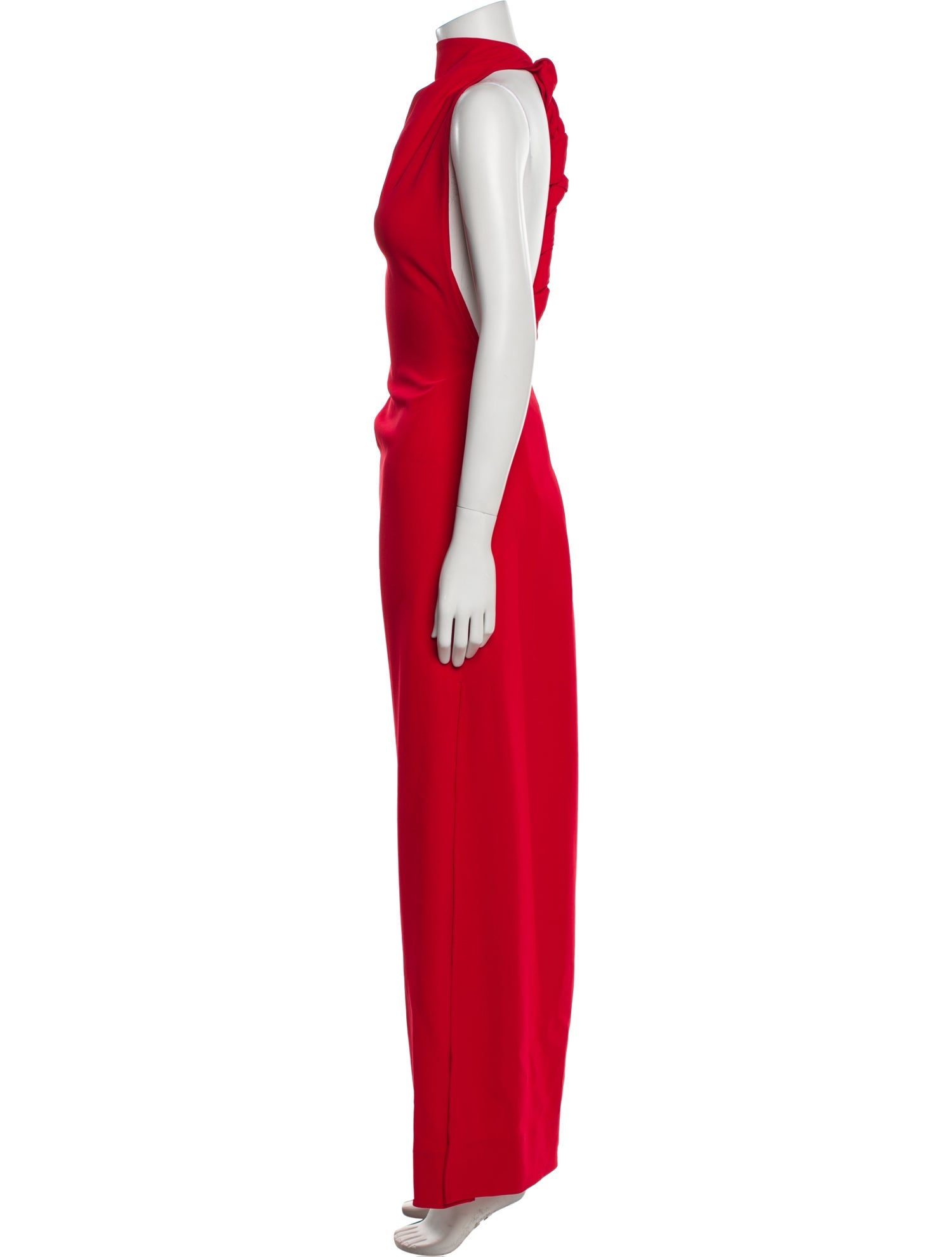 Proenza Schouler Mock Neck Long Dress
