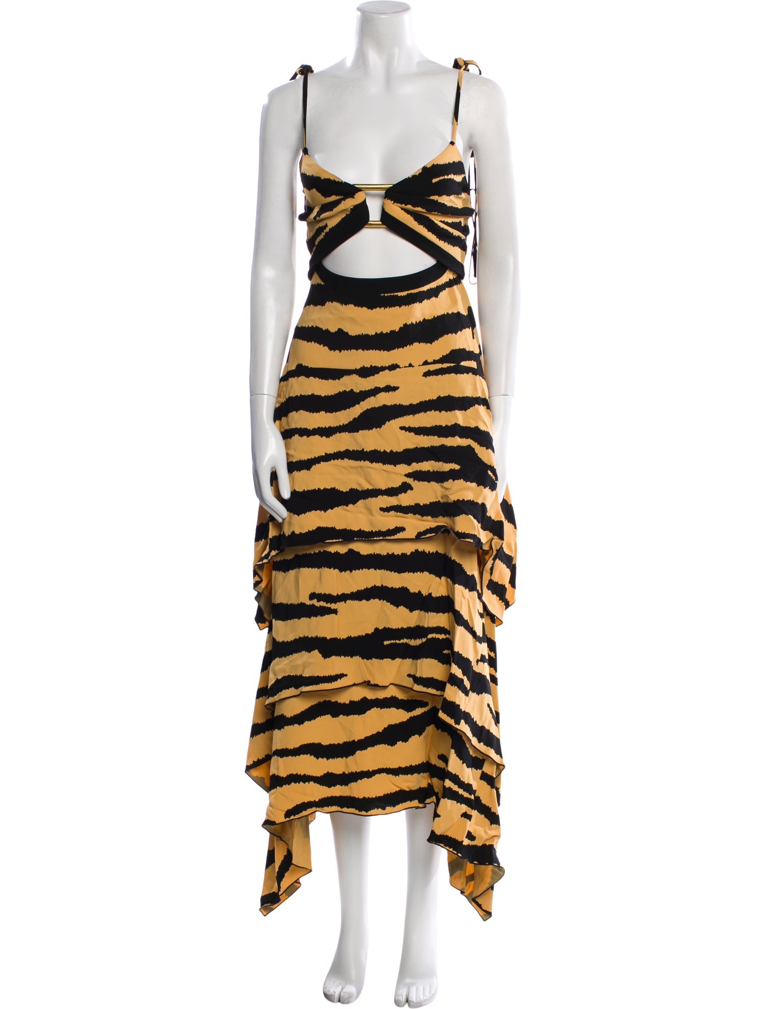 Proenza Schouler Animal Print Long Dress