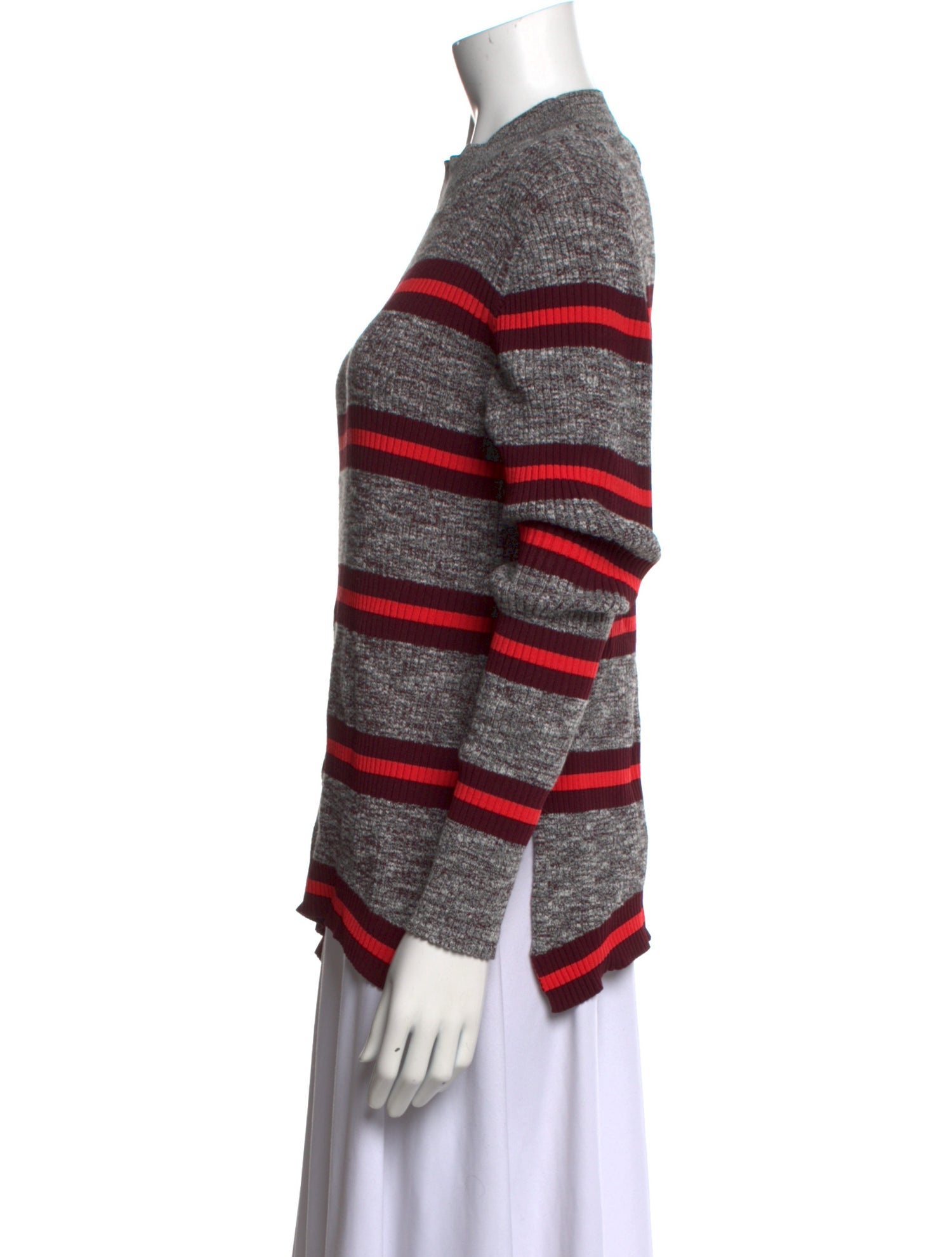 Proenza Schouler Striped Crew Neck Sweatshirt