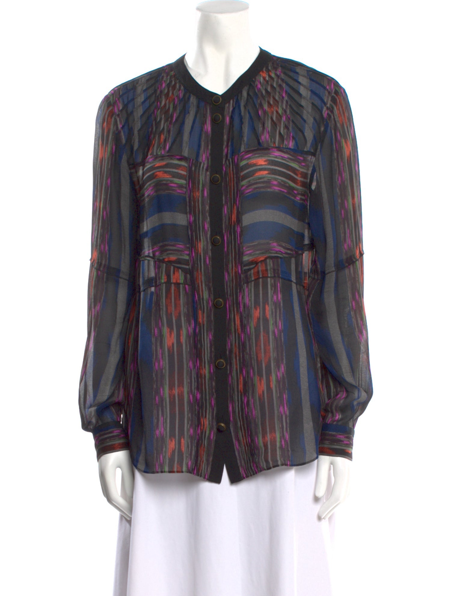 Proenza Schouler Silk Printed Blouse