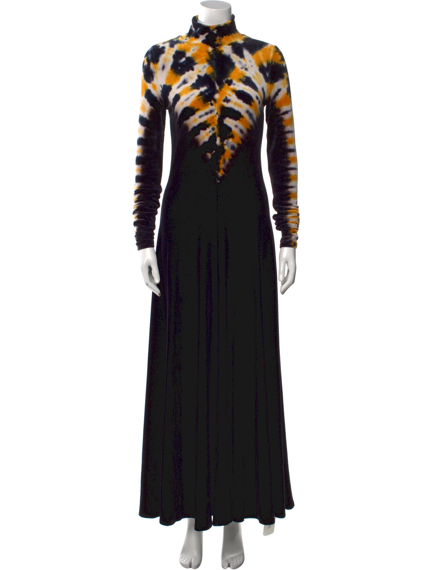 Proenza Schouler Tie-Dye Print Long Dress