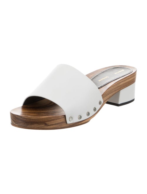 Proenza Schouler Leather Studded Accents Slides