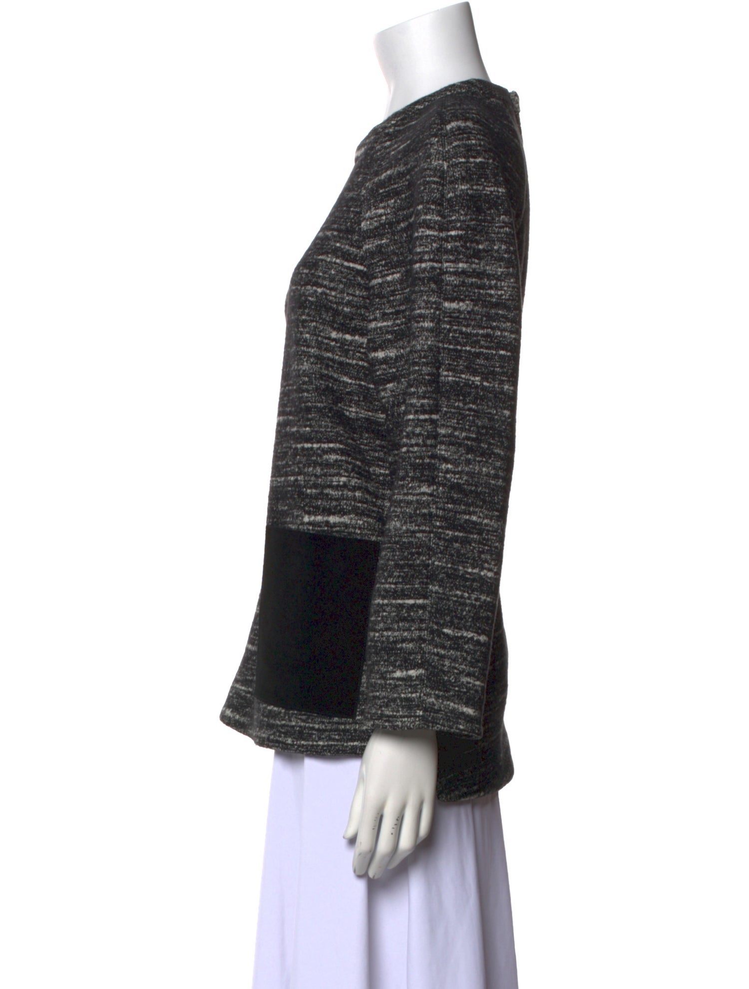 Proenza Schouler Crew Neck Three-Quarter Sleeve Top