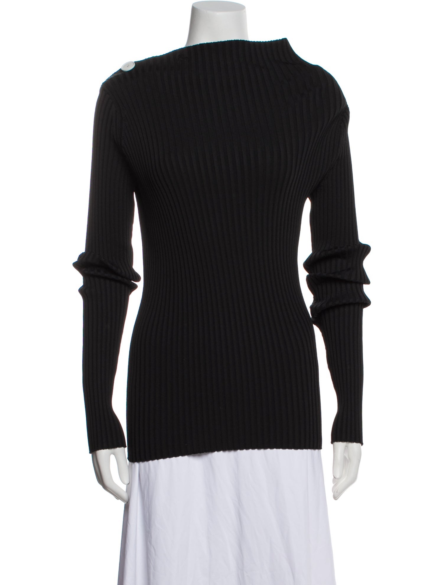 Proenza Schouler Mock Neck Long Sleeve Top