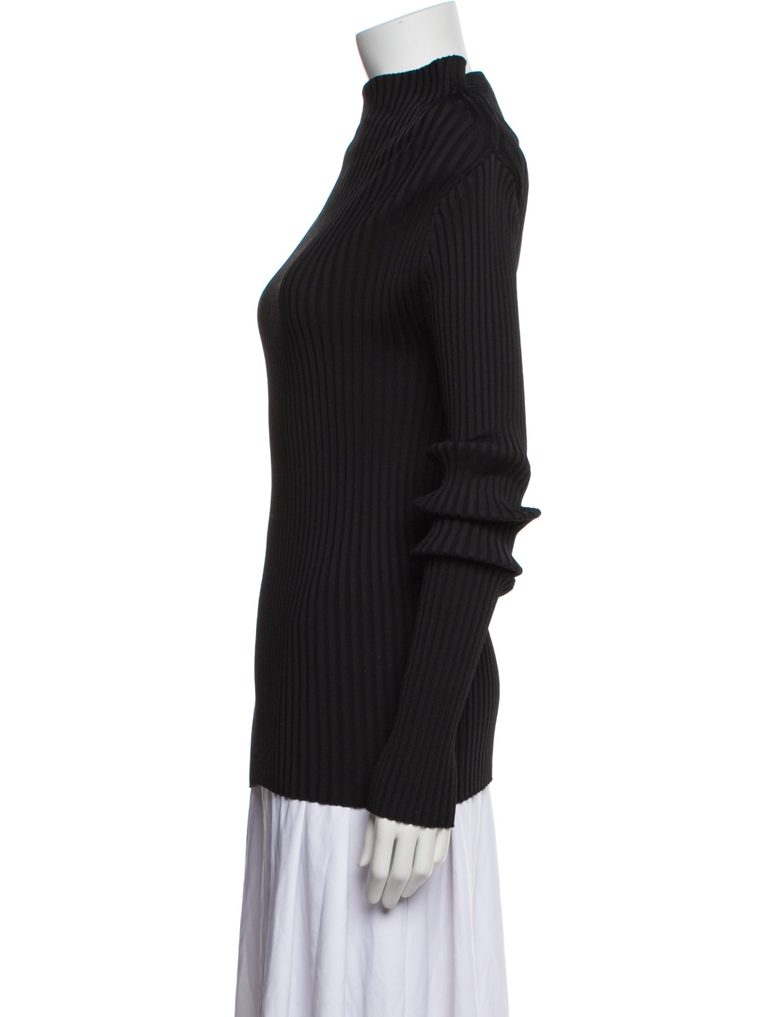 Proenza Schouler Mock Neck Long Sleeve Top