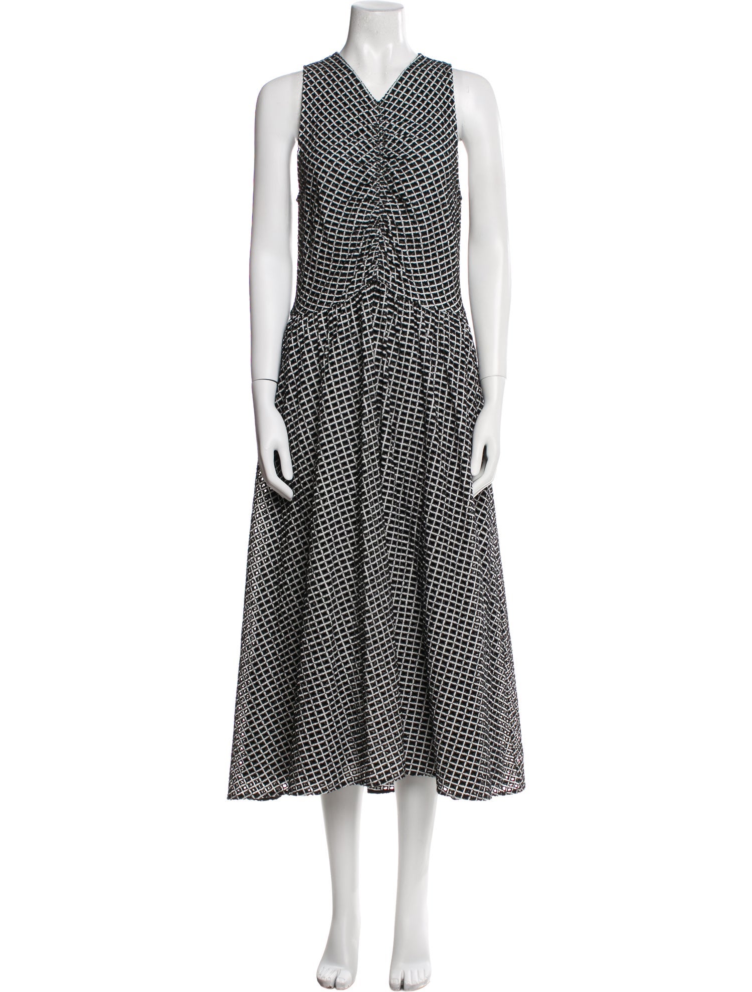 Proenza Schouler Polka Dot Print Long Dress
