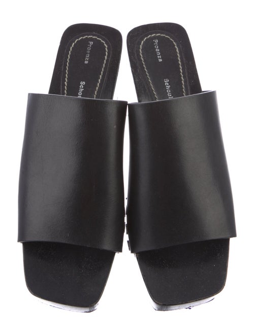 Proenza Schouler Leather Studded Accents Slides