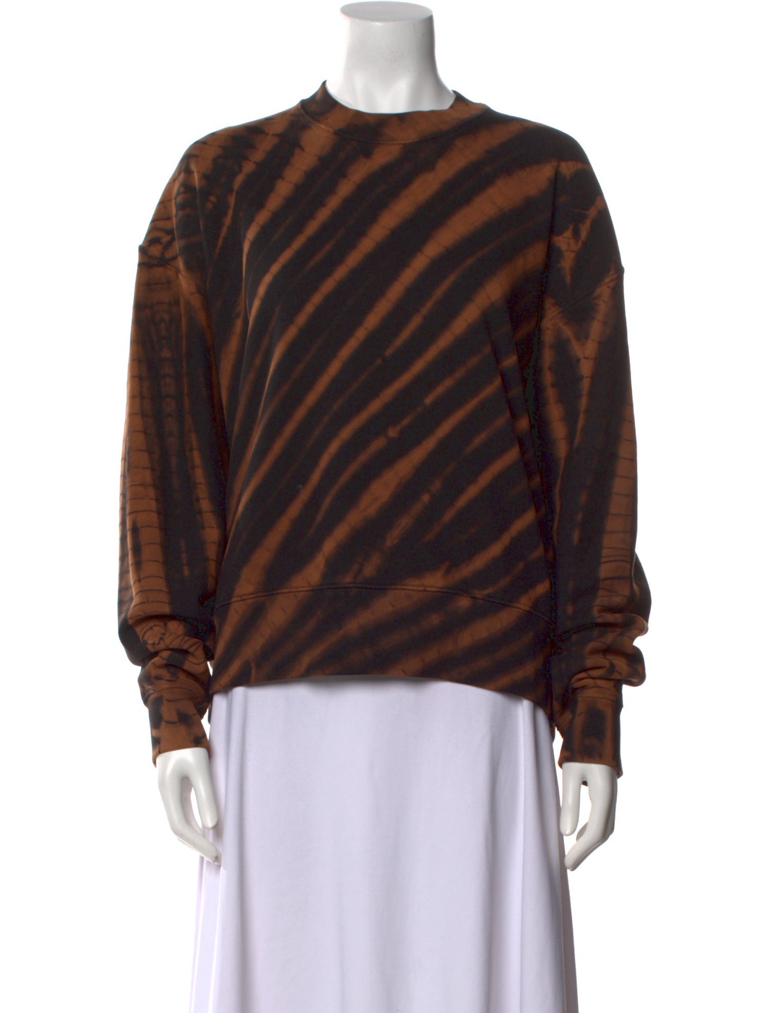 Proenza Schouler Tie-Dye Print Crew Neck Sweatshirt