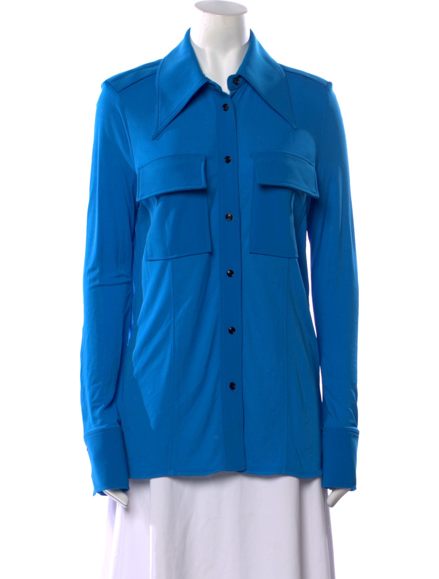 Proenza Schouler Long Sleeve Button-Up Top