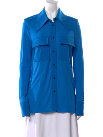 Proenza Schouler Long Sleeve Button-Up Top