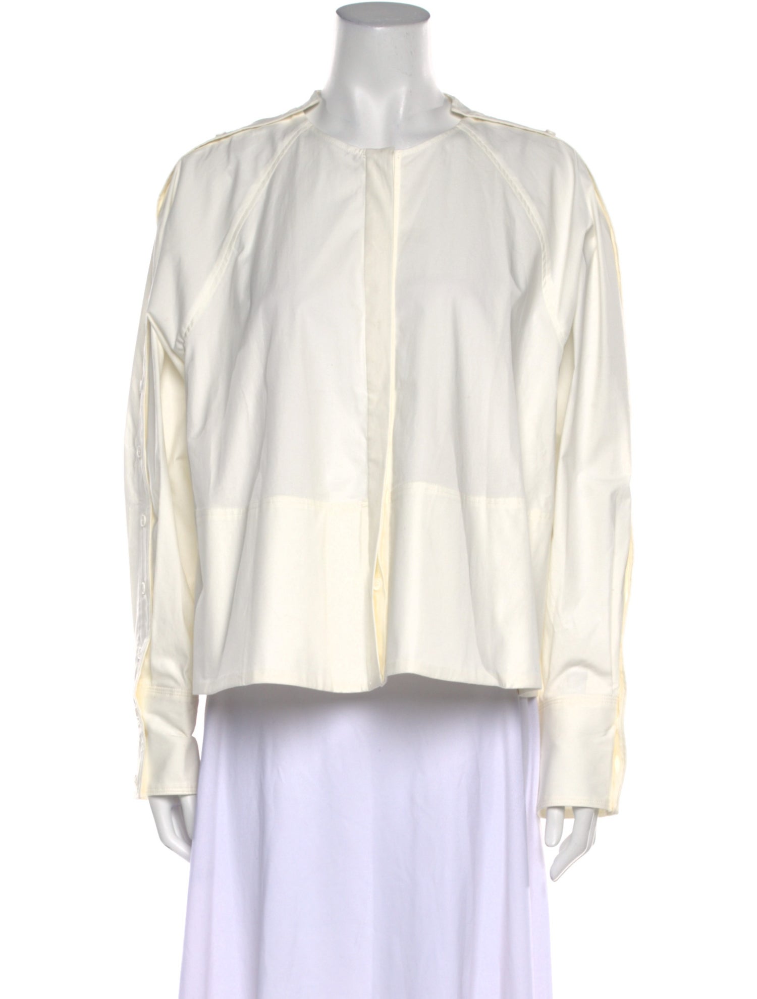 Proenza Schouler Crew Neck Long Sleeve Blouse w/ Tags