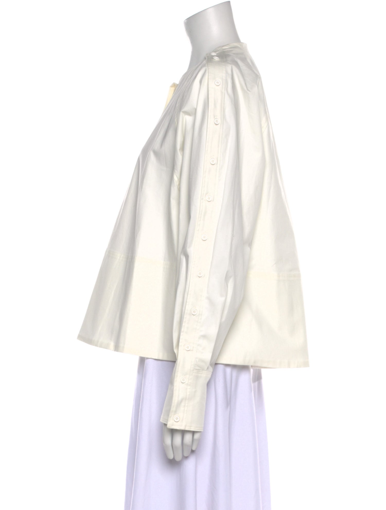 Proenza Schouler Crew Neck Long Sleeve Blouse w/ Tags