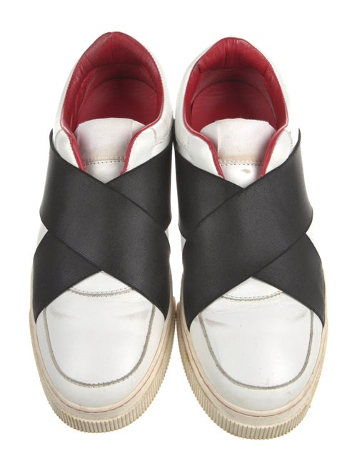 Proenza Schouler Leather Colorblock Pattern Sneakers