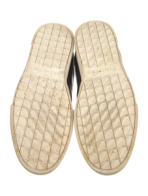 Proenza Schouler Leather Colorblock Pattern Sneakers
