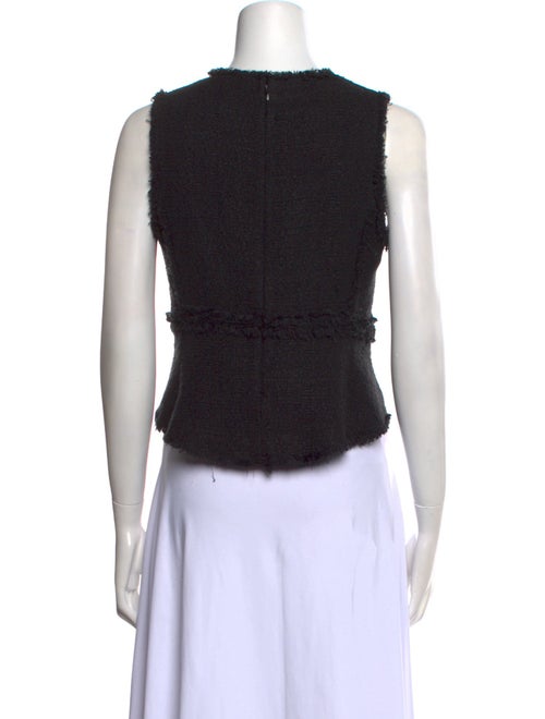 Proenza Schouler Tweed Crew Neck Crop Top