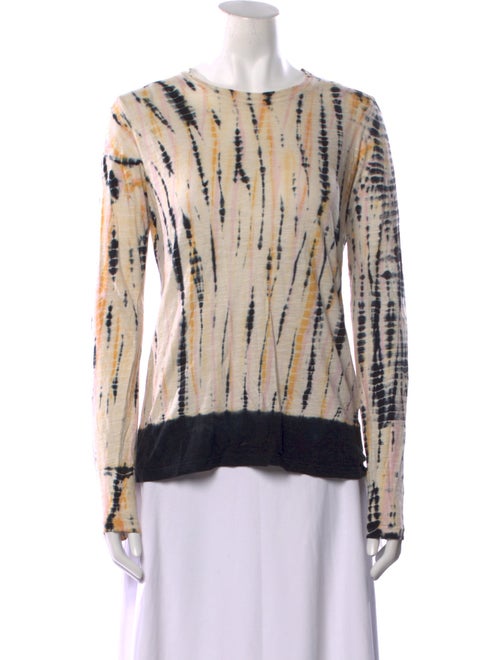 Proenza Schouler Tie-Dye Print Scoop Neck Top